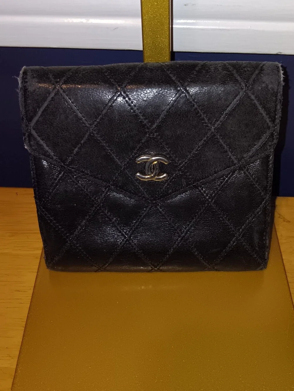 Chanel CC Leather Snap Wallet